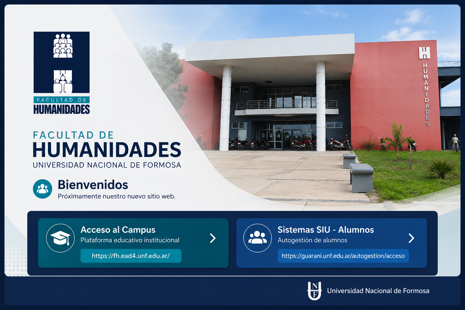 Bienvenida al sitio de la Facultad de Humanidades de la Universidad Nacional de Formosa